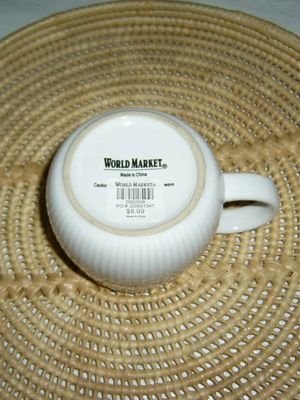 World Market Lidded Ceramic Mushroom Cup, NEW - Picture 3 of 4